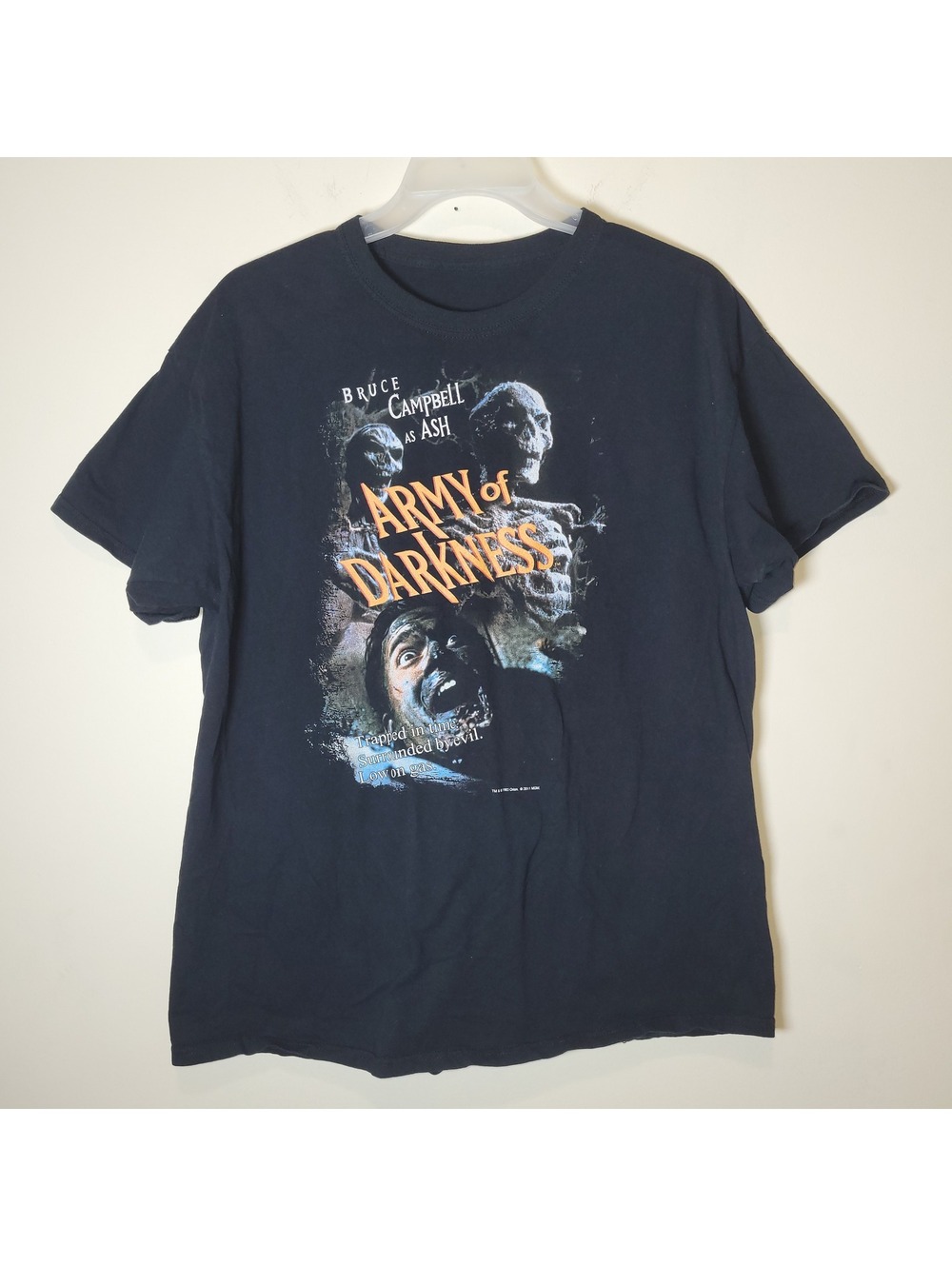 Army of Darkness Bruce Campbell Ash Movie T-Shirt 2011 MGM Licensed Black L